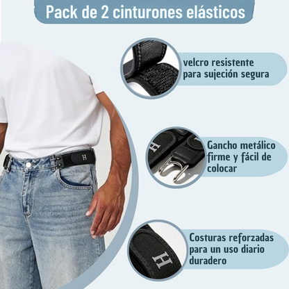 Cinturón invisible sin hebilla